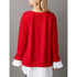 Women's Casual Sweatshirt - Solid Colored Red L - menochic